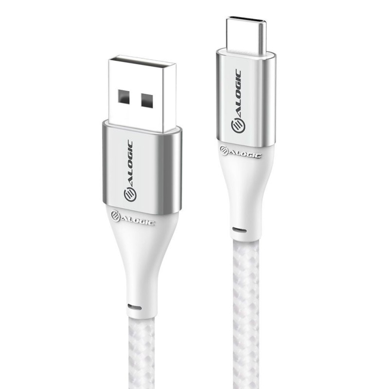 ALOGIC Super Ultra USB 2.0 USB-C auf USB-A Kabel 30cm silber